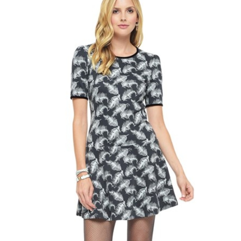 Juicy Couture GILDED PLUMES PONTE DRESS